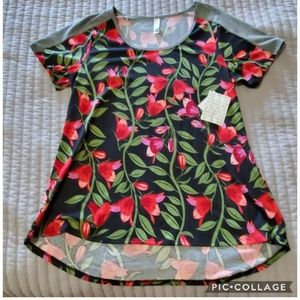 Lularoe Classic T size Large Floral Tulips